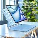 for iPad Air 11 inch Case with Keyboard (M4/M3/M2,2026/ 2025/2024), iPad Pro 11 (4th/3rd/2nd/1st Gen) & Air 5/4th,Magic-Style Magnetic Case Keyboard with Backlight, Multi-Touch Trackpad (Blue)