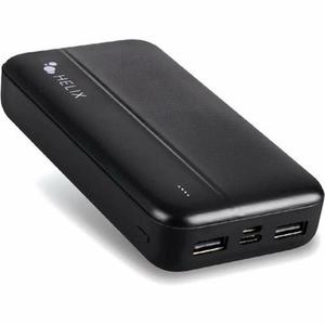 Helix 20000 mAh Power Bank - For Universal, Mobile Device - 20000 mAh - 2 x USB - Black (ETHPB20)