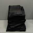 PONY DANCE Blackout Curtains for Bedroom 72 inch Long - Solid Rod Pocket Thermal Insulated Panels for Living Room, Black Out Energy Efficient Window Drapes, 42-inch by 72-inch, Black, 2 Pieces