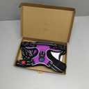 PHOEPET Reflective Dog Harness Large Breed Adjustable No Pull Vest with Handle 2 Metal Rings 3 Buckles [Easy to Put on & Take Off](L, Purple)