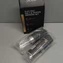 Gravity Electric Salt and Pepper Grinder Set, Battery Powered LED Light One Hand Automatic Operation, Adjustable Coarseness Mill Grinders Shakers Black (A.Black 2p)