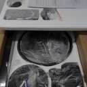 52 Inch Flush Mount Ceiling Fans with Lights and Remote Control, Low Profile Farmhouse Ceiling Fan for Bedroom Living Room and Patio, Black Caged Ceiling Fan for Indoor and Outdoor