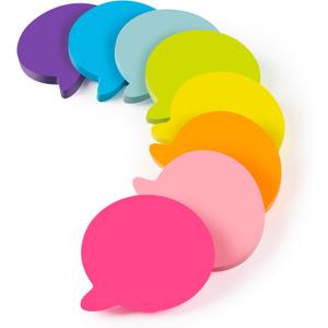 2 x Bubble Sticky Notes 3x3 in, 8 Pads, Super Cute Bright Color Strong Adhesive Post, Clean Removal, 82 Sheets/pad