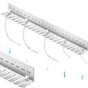 Zonon Endotracheal Tube Holder 304 Stainless Steel Rack Wall Hanging Frame Endotracheal Tube Holders Intubation Hanger for Veterinary Equipment Supplies(29.3 Inch, 2.0-14)