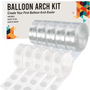 Balloon Arch Kit, 82ft Easy DIY Balloon Decorating Garland Strip and 500Pcs Glue Point Dots Tape for Balloon Arch, Decorations Making