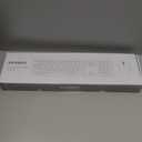 Wireless Keyboard and Mouse Combo - Full Size Slim Thin Wireless Keyboard Mouse with Numeric Keypad 2.4G Stable Connection Adjustable DPI (White & Silver)