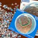 2 x 1000 Piece Round Jigsaw Puzzle of Venice, Italy - Challenging & Educational Art for Adults & Kids - Unique Panoramic Photo of City of Venice - 26.6 Inch Circular Puzzle