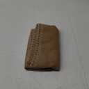 JoraLion Burlap Linen Lumbar Pillow Cover 14 x 36 inch, Trimmed Tailored Edges Cushion Cover Farmhouse Modern Decorative Pillow Case Outdoor Decor, Khaki, Pack of 1 (Cover Only)