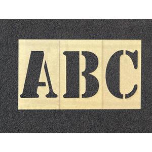 APS 12" Parking Lot Stencils Letters | Alphabet Stencils | 26 Pieces | Parking Lot Stencils for Painting | Cardboard Alphabet Letter Stencil | Made in USA w/Recycled Cardboard