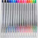 Uni-ball StyleFit Retractable Gel Ink Pen (UMN-139-05), Slim & Stylish Body, 0.5 mm, 16 Color Set