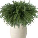 DR.DUDU 18" Norfolk Pine Stems -16 Pack Real Touch Artificial Christmas Greenery Stems for Vase Fillers, Fake Pine Branches Christmas Decorations for Indoor Home, Table Centerpieces