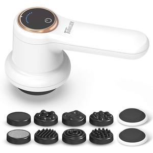 Electric Cellulite Massager – Body Sculpting Machine with 8 Massage Heads, Lymphatic Drainage & Skin Tightening for Belly Stomach Leg, Lipo Roller Massager After Surgery, Adjustable Speed.