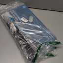 10X Rectangle Magnifying Glass with Light and Clamp, 5 Color Modes Stepless Dimmable, Lighted Magnifier with Stand Hands Free, Flexible Swing Arm LED Desk Lamp for Close Work, Craft, Reading, Painting (Black)