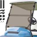 Golf Cart Windshield for Club Car Precedent,Tempo,Onward 2004-up Gas/Electric Golf Carts, Foldable PC UV Resistant Tinted Windshield (37.59"W x 33.96"H)