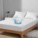 Bedecor Queen Waterproof Mattress Protector,Pee and Liquid Proof Cover for Pets, Elderly, and Incontinence, Fitted Deep Pocket for 9-18 Inch Deep