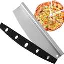 Pizza Cutter Stainless Steel with Plastic Sheath Sharp Chef's Slicer Quality Pizza Accessory for Cutting Perfect Portions for Dough, Cakes, Pizzas -14 Inches
