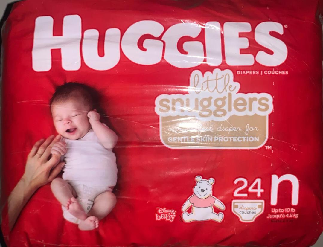 136 Ct Little Snugglers Huggies Diapers