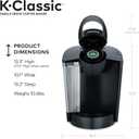 Keurig K-Classic Single-Serve K-Cup Pod Coffee Maker - K50 - Black
