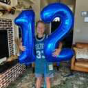 Navy Blue Number 11 Balloon 40 inch, 11 Number Balloons, 11th Navy Blue Birthday Decorations, 11 Year Old Girls Boys Blue Party Supplies