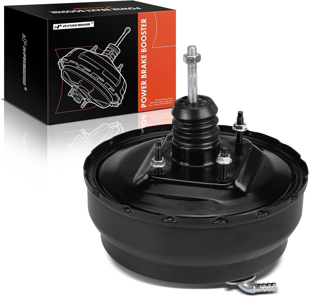 A-Premium Vacuum Power Brake Booster Compatible with Toyota Tacoma 1995-2001, T100 1994-1998, 2.4L 2.7L 3.4L, Without Master Cylinder
