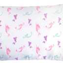 4-Piece Mermaid Sheet Set for Girls & Kids - 1 Full Flat, 1 Full Fitted, 2 Queen Pillowcases - Made of Soft and Smooth Brushed Microfiber Polyester