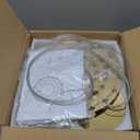 9.6in Gold Pendant Light with K9 Crystals, 3-Light Modern Pendnant Lighting Fixture Small Hanging Ceiling Lamp Chandelier for Kitchen Island Dining Room Bedroom Entryway Foyer