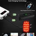 DARKBEAM Bike Headlight Rechargeable USB-C, Bicycle Lights 4000LM Ultra Bright, Mountain Bike Light Set for Night Riding, 6+5 Mode Waterproof Front Bike Light & Rear Light for Road, Cycling