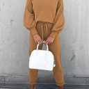 Fixmatti Women's 2 Piece Outfits Long Sleeve Pullover Sweatshirt Jogger Pants Sweatsuit, L