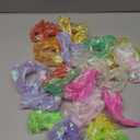 20 PCS Light up Scrunchies, 3 Glow Mode, Hair Accessories for Women, Glow in the Dark Party Supply for Festival Rave Slumber Party 