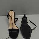 DREAM PAIRS Black Suede Heels Women's High Stilettos Sexy Open Toe Dress Shoes Ankle Strappy Wedding Party Club Dance Pumps Sandals, Size 8 US SDHS2214W