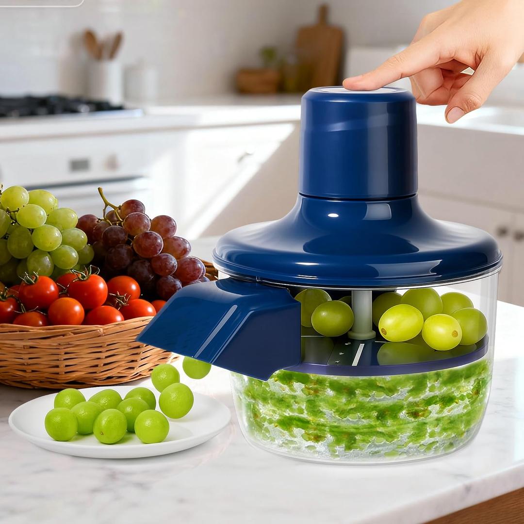 Electric Grape Peeler & Garlic Peeler Machine - Automatic Skin Remover for Cherry Tomatoes & Small Fruits - Portable Rechargeable Small Fruit Peeler Machine for Salads, Baby Food and Kitchen Gadgets