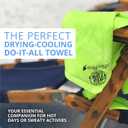 FROGG TOGGS Chilly Pad, Instant Cooling Towel, Long Lasting, Reusable, Sports and Outdoors Neck Towel 33x13