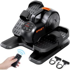 Under Desk Elliptical Machine, 3-in-1 THERUN Electric Ellipse Leg Exerciser As Seen On TV for Seniors, Fully Assembled Portable Seated Pedal Exerciser w/Remote Control, 10-Level Speeds & Resistance