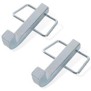 TonGass (2-Pack) Premium Snap L-Pins for Weight Distribution Hitches, 4 1/4" x 1 3/4" L-Pins with Integrated Snap Clips, Minimize Weight Distribution Hitch Noise, Zinc-Coated Heavy-Duty Steel