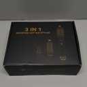 4 in 1 Rotating Hair Dryer Brush Spinning with Detachable Brush(2" & 1.5"),Negative Ionic Brush Blow Dryer 100-120V,3 Heats and 2 Speeds Rotating Hot Air Brush for Curling,Straight,Drying