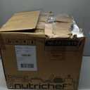 Nutrichef 5.8 Quart Air Fryer | 8-1 Preset Cook Modes | Transparent Fry Bowl for Best Cooking Results | Cook Shrimp, Steak, Fries, Wings, Chicken & More | Precise Temperature Control & Time | Grey