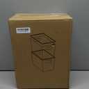 Yieach 6 Pack Large Stackable Clear Storage Bins with Lids,BPA FREE Pantry Organizers and Storage with Handle,Plastic Containers Organization and Storage for Kitchen,Refrigerator,Closet Organization