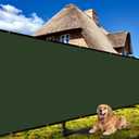 Shade&Beyond 6' X 50' Fence Privacy Screen Heavy Duty 170 GSM Fencing Mesh Shade Net Cover for Wall Garden Back Yard Outdoor Home Decoration, Green (0 6' x 5 0', Dark Green)