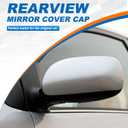 Car Rearview Mirror Cover Cap Housing Protective Cover for Exterior Mirrors Fit for Toyota Corolla 2007-2013Cannot fit LE Model 87915-02910 87945-02910 (Red, Right Passenger Side)