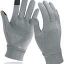Unigear Lightweight Running Gloves, Touch Screen Anti-Slip Warm Gloves Liners for Cycling Biking Sporting Driving for Men Women, Large 