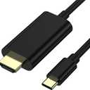 USB C to HDMI Cable（6FT）, [4K, High-Speed] USB Type C to HDMI Cable for Home Office, [Thunderbolt 3/4 Compatible] for Chromebook, for MacBook Pro/Air 2023,for iPad Pro, for iMac, for XPS 17, S23