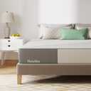 Novilla Twin Mattress, 10 Inch Gel Memory Foam Mattress Twin Size for Cool Night Sleep & Pressure Relief, Medium Firm with Breathable Bamboo Cover, Mattress in a Box, Lullaby (White&grey)