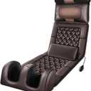 5-in-1 Heated Comfort CushionShiatsu Neck Support + Vibration Mat + Leg MassagerPortable Design for Home/Office/Travel