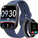 Smart Watches for Women/Men Android iPhone, [1.85" AMOLED Screen] Smartwatch Fitness Tracker 3ATM Waterproof with Bluetooth Calls, AI Control, Heart Rate/SpO2/Sleep Monitor, 7 Days Battery