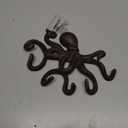 Key Holder for Wall, Octopus Coat Hooks Wall Mounted Towel Hooks, Heavy Duty Key Hooks Decorative with 6 arms (Black)