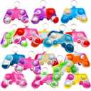 50 Packs Bulk Game Controllers Mini pop Fidget Keychain, for Boys and Girls Kids, Birthday Party Favors Supplies and Classroom Students Prizes