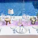 Remagr 6 Pcs Iridescent Purple Sequin Table Runner 12 x 72 Inch Mermaid Table Runner Glitter Sequin Sparkly Desk Cover for Wedding Birthday Party Ceremony Supplies Decor