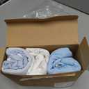 3-Pack Organic Baby Swaddle Sleep Sacks - Swaddles for Newborns, Infant 3-6 Months, Baby Girls, Boys, Soft & Snug Newborn Sleep Sack, Nursery Swaddling Blankets (ABC Land Cloud, Large)