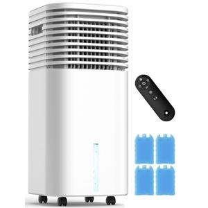 FANCOLE Windowless Portable Air Conditioners with 4Modes & 3Speeds, 15H Timer for Smart Auto-off, 2Gal Tank for 20H Cooling, Evaporative Air Cooler 17 FT Remote, 120° Swing Swamp Cooler No Hose Needed