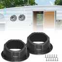 StarknightMT 2PCS Speaker Pods for 6.5 Inch Speakers Universal Angled Surface Mount Speaker Boxes Enclosures for RVs, UTVs, Trunks, Boats, Golf Carts, ATVs, Doors, Pre-Drilled Holes